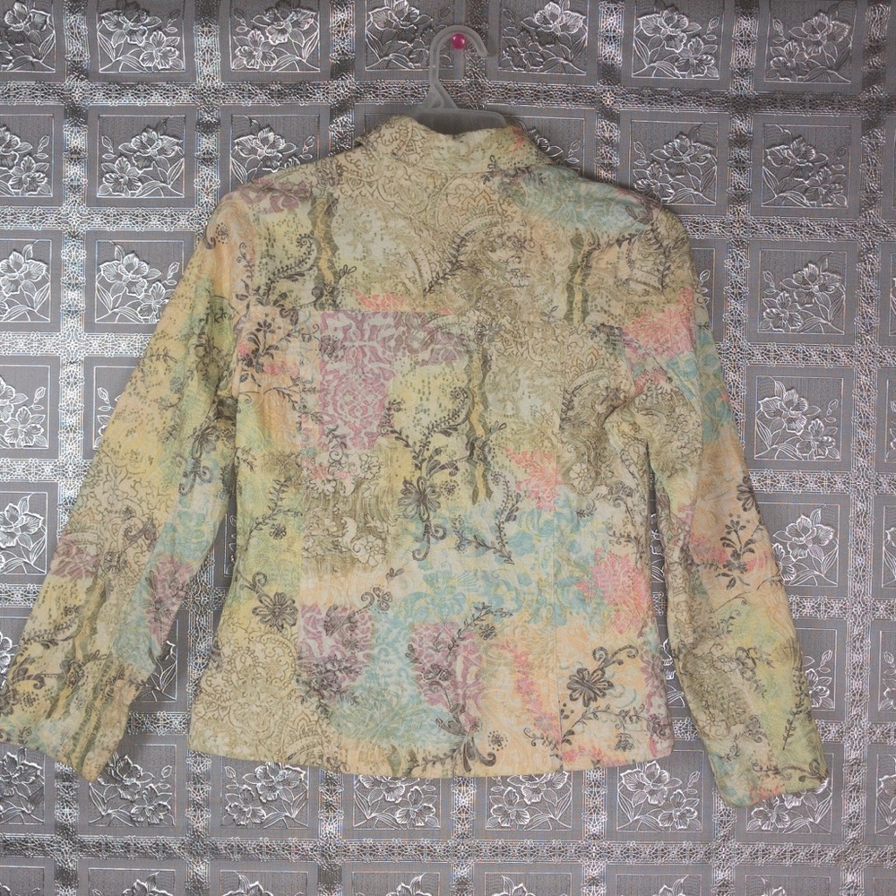 Analogy Multi-Color Button Down Jacket Size L - image 6